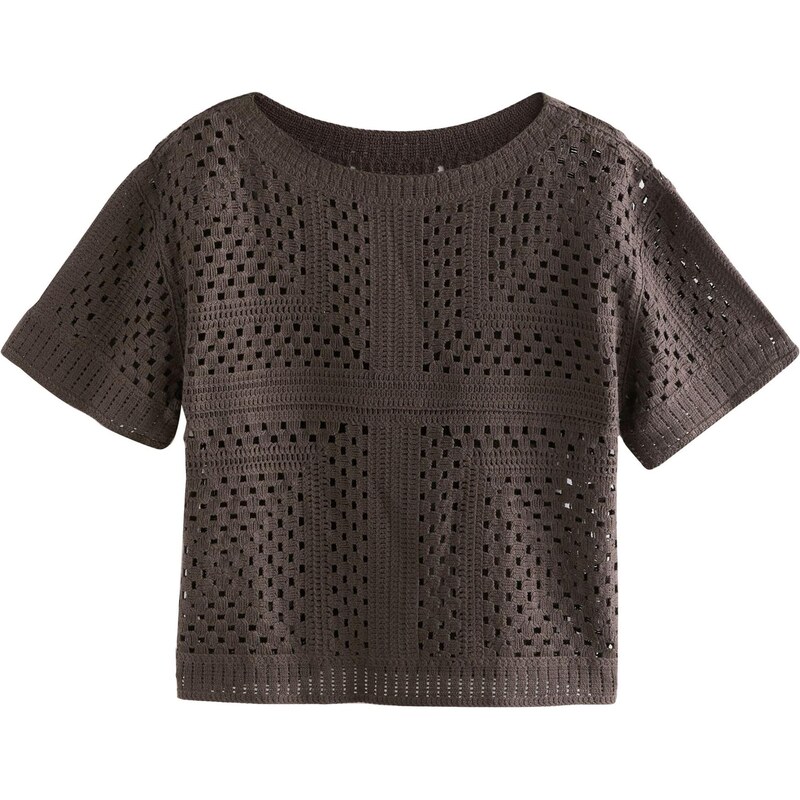 Next Sveter tmavohnedá 65772777