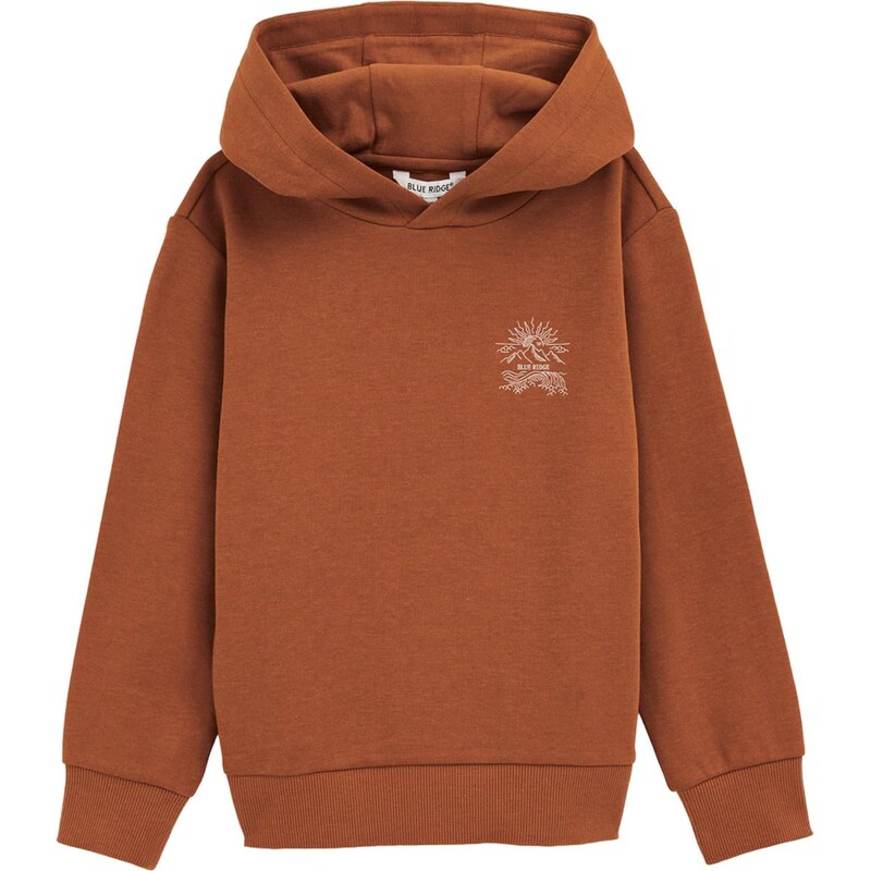 WE Fashion Mikina hnedá / biela 65834990