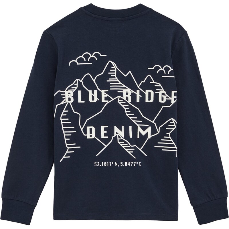 WE Fashion Tričko námornícka modrá / biela 65883113