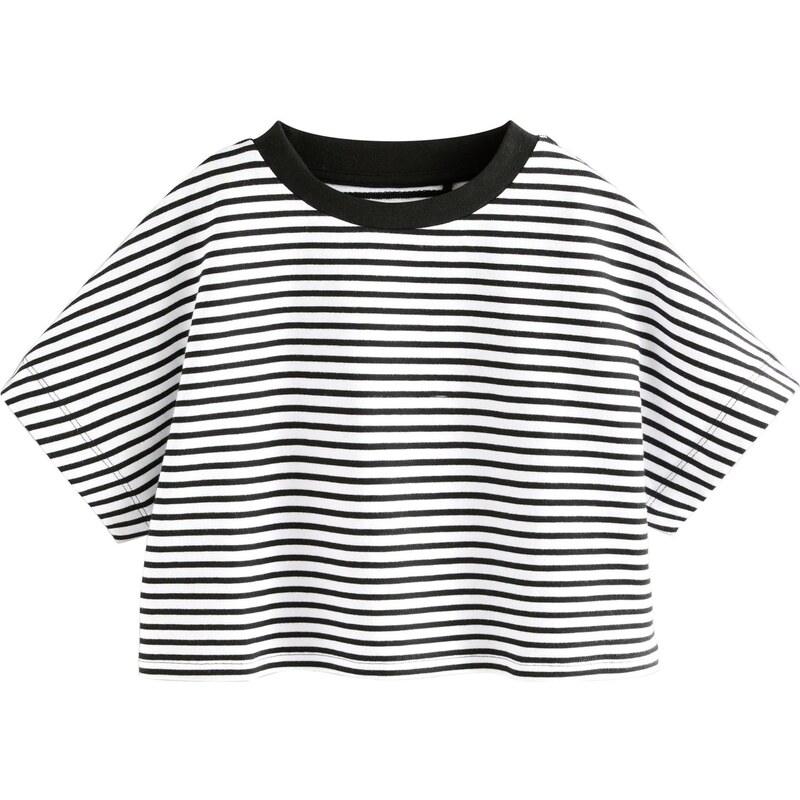 Next Tričko čierna / biela 65883971