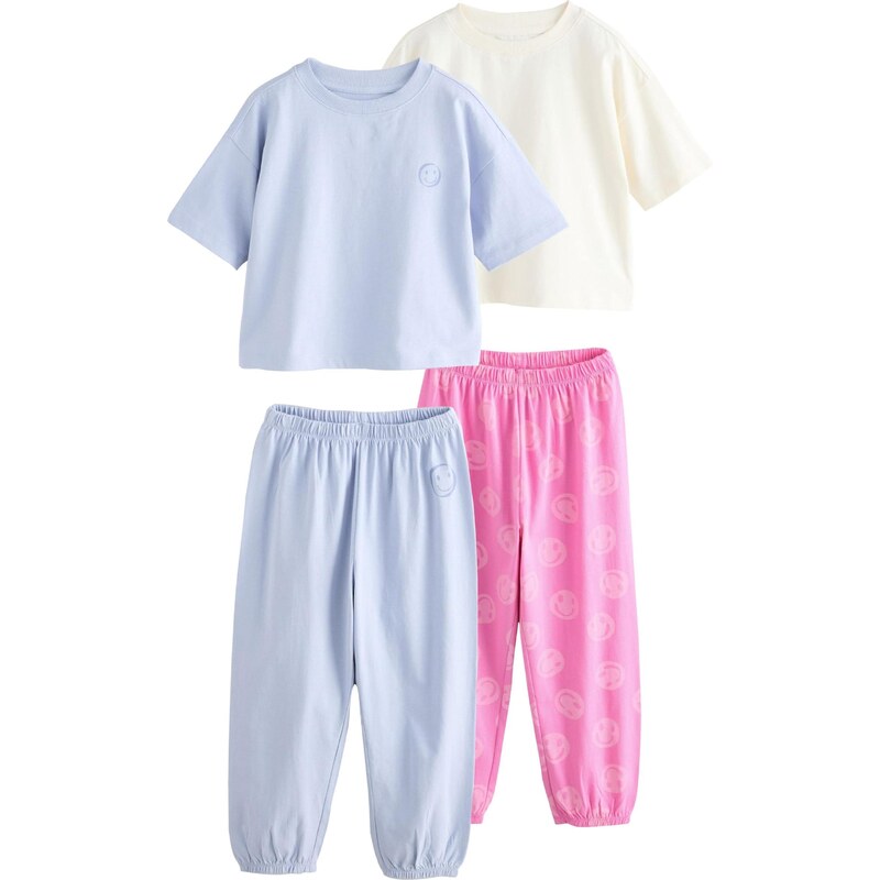 Next Pyžamo svetlobéžová / svetlofialová / ružová 65884835