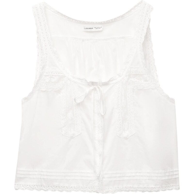 Pull&Bear Top biela 65885709