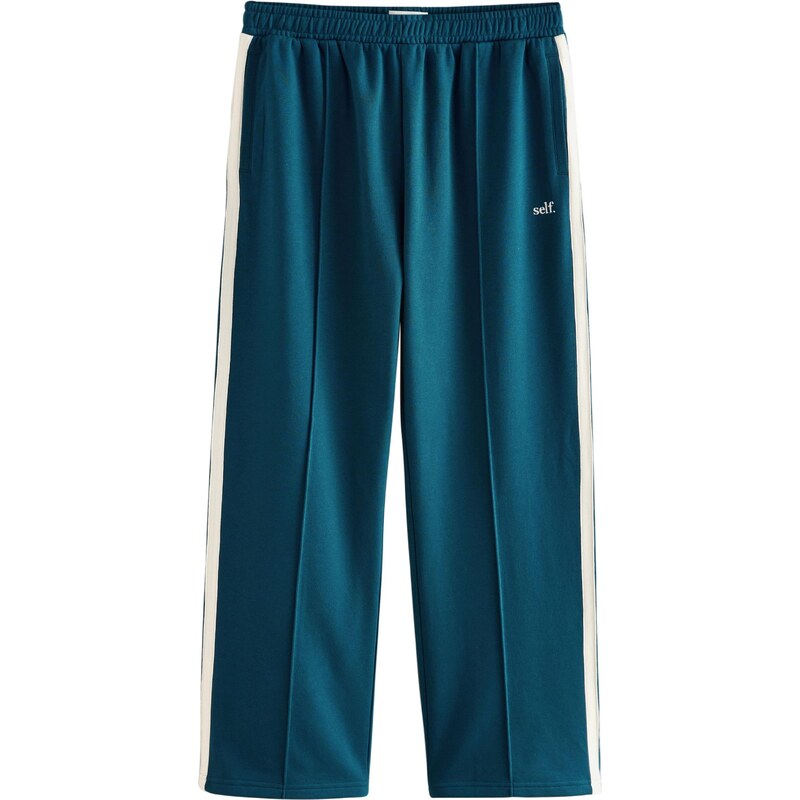 self. Funkčné nohavice modrozelená / biela 65657830