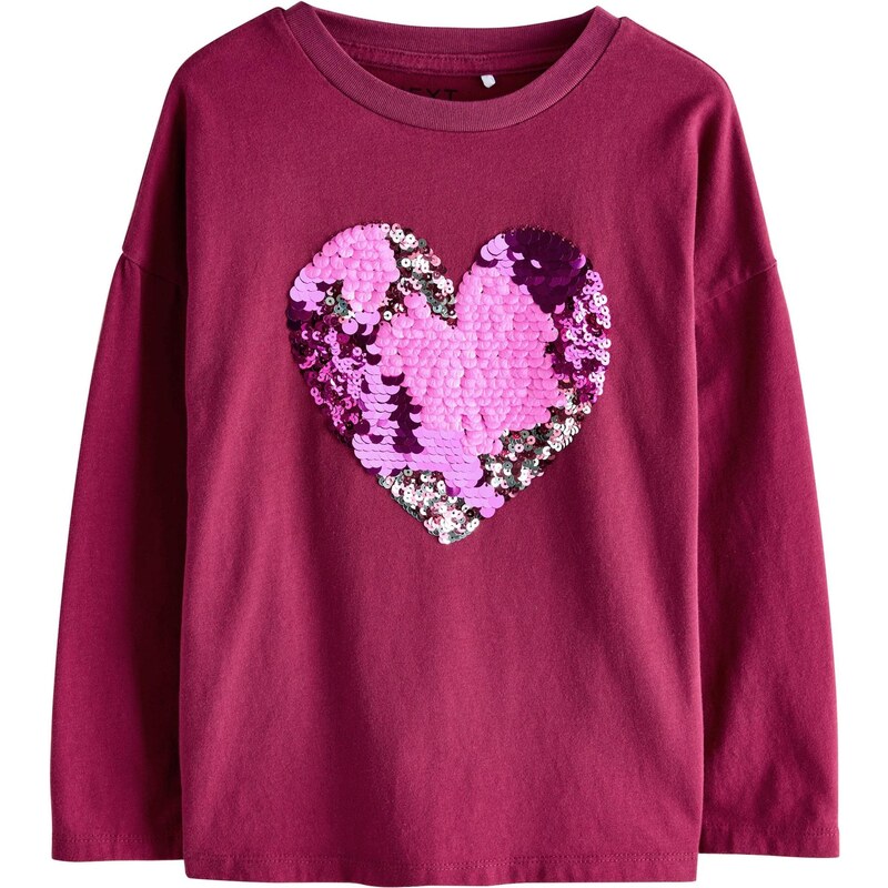 Next Tričko svetloružová / burgundská 65884871