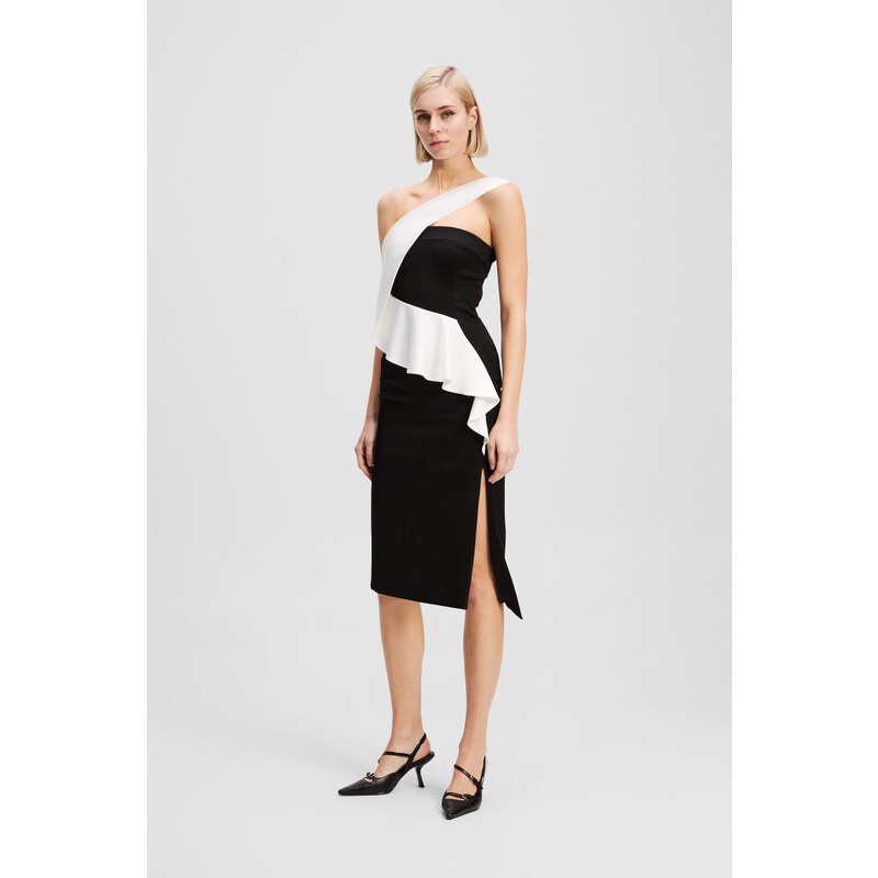 ŠATY KARL LAGERFELD BW ASYMMETRICAL DRESS 64780789