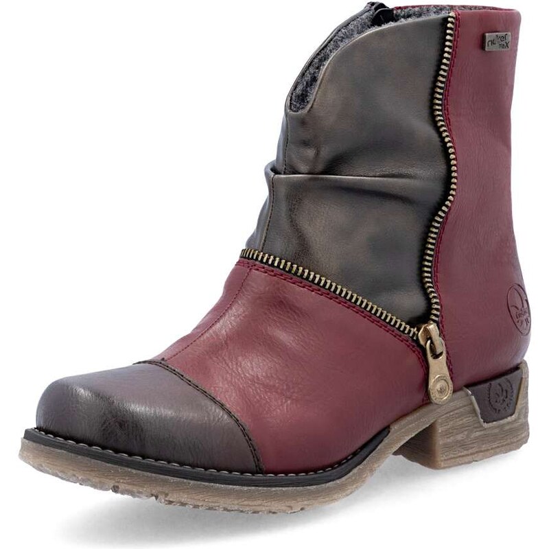 Dámska členková obuv RIEKER 79654-35 červená W5 64794713