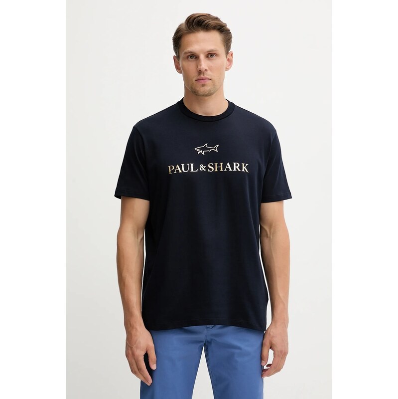 Bavlnené tričko Paul&Shark Knitwear 64795022