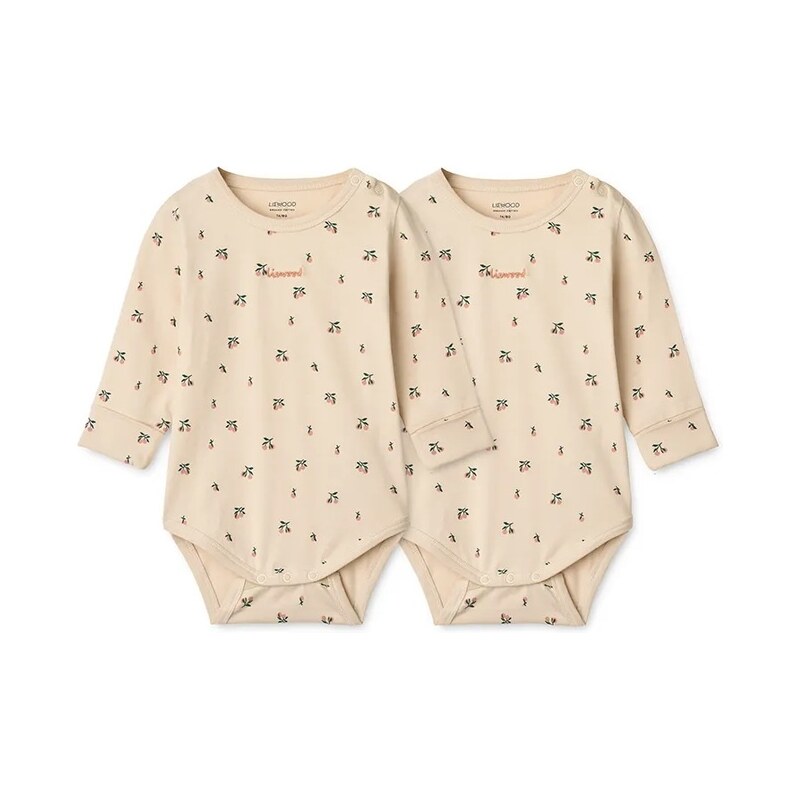 Body pre bábätká Liewood Yanni Grow Printed LS Bodystocking 2-Pack 64795401