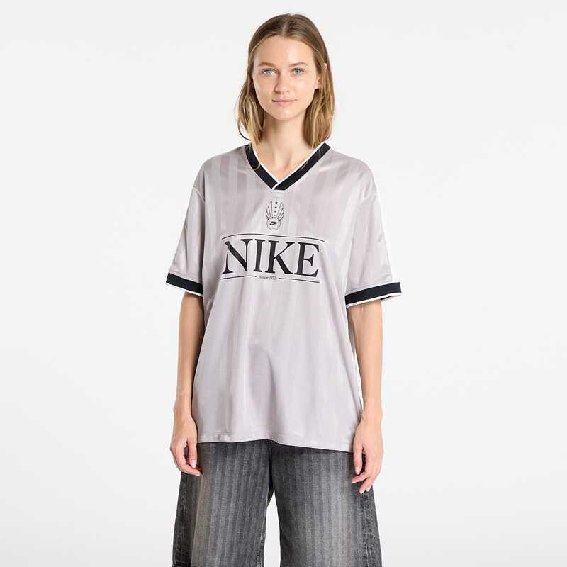 Dres Nike Sportswear Womens V-Neck Jersey Top College Grey/ Sail/ 64797919