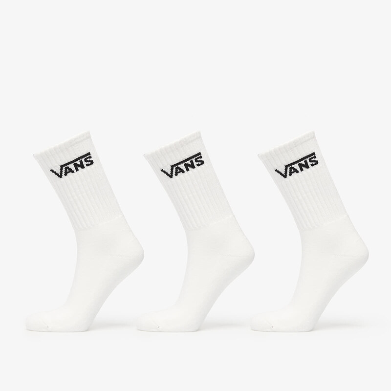 Ponožky Vans Classic Crew Socks 3-Pack White S 67386002
