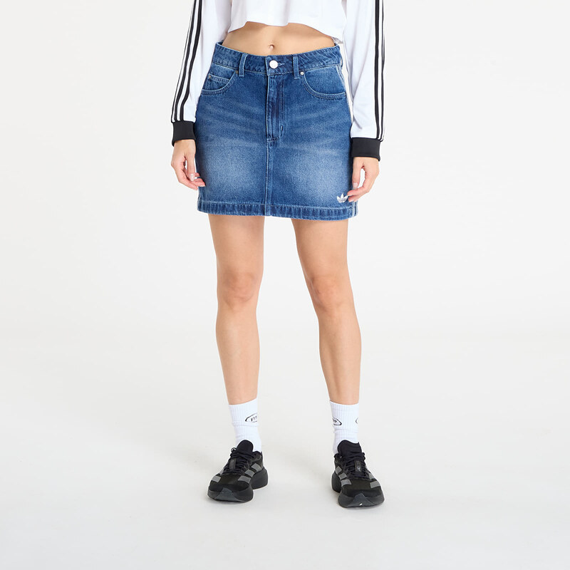 adidas Originals Sukňa adidas 3-Stripes Denim Mini Skirt Indigo Denim 64797907