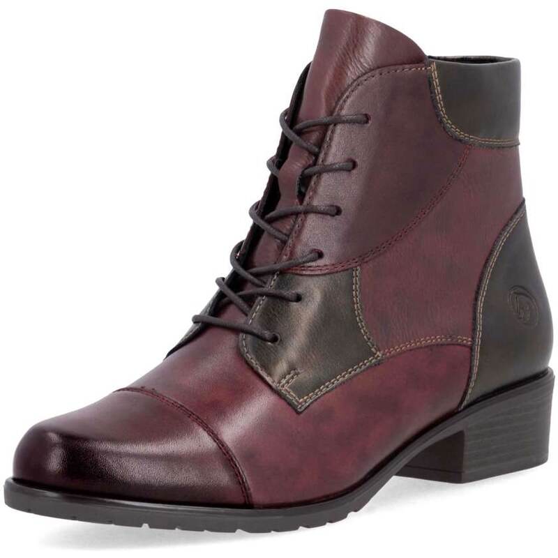 RIEKER Dámska členková obuv REMONTE D6882-35 červená W5 64797843