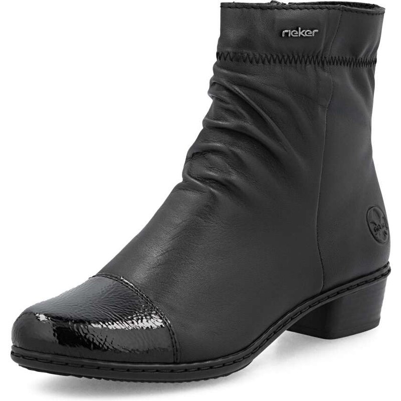 Dámska členková obuv RIEKER Y0773-00 čierna W5 64797855