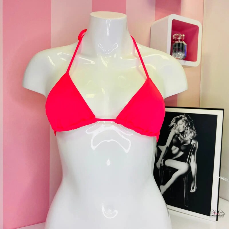 Victorias Secret Čierny Teeny Triangle Bikini Top pre Štýlový Plážový 46575096