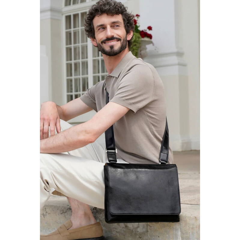 Glara Talianska crossbody z kože 64798908