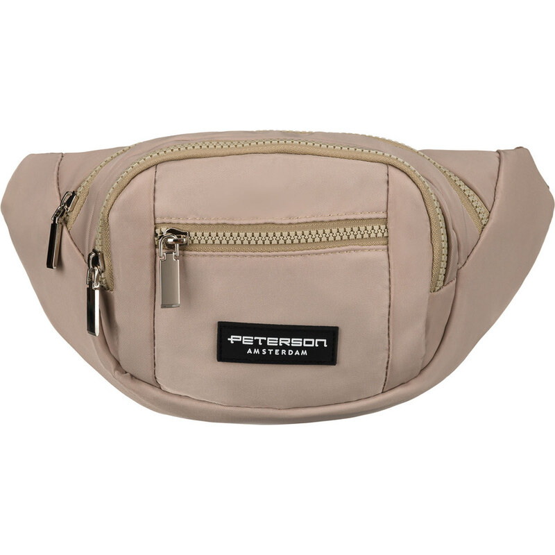 Peterson Béžová dámska priestranná ľadvinka PTN POM-S01 64798999