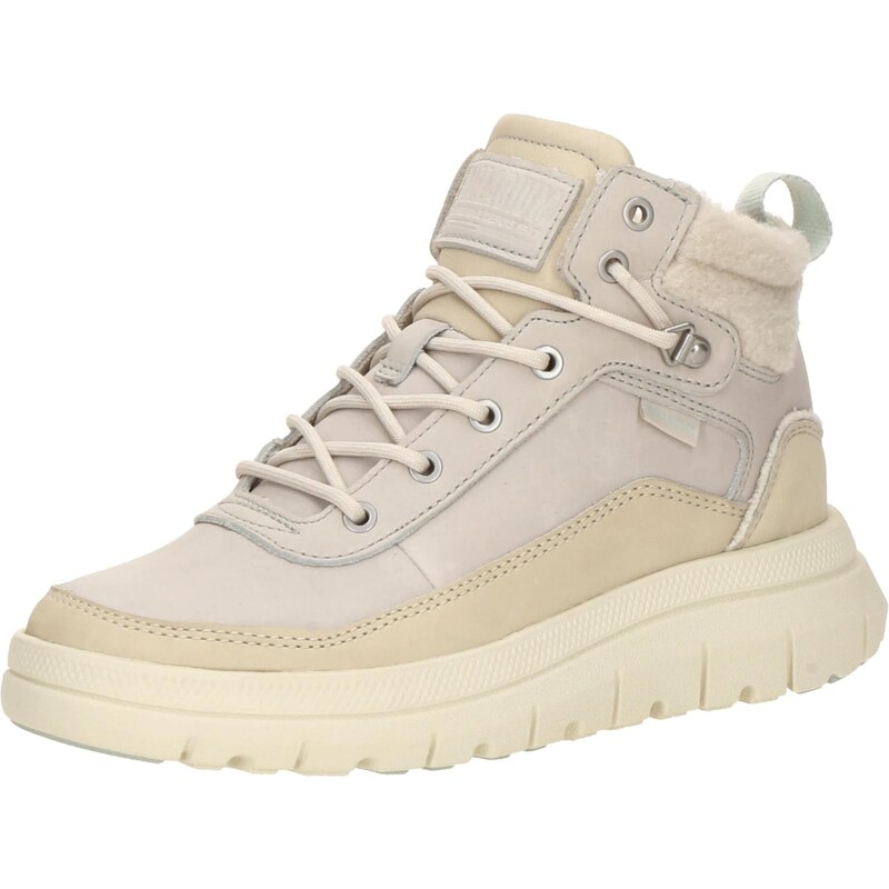 Palladium Šnurovacie členkové čižmy Palla krémová / pastelovo fialová 66834039