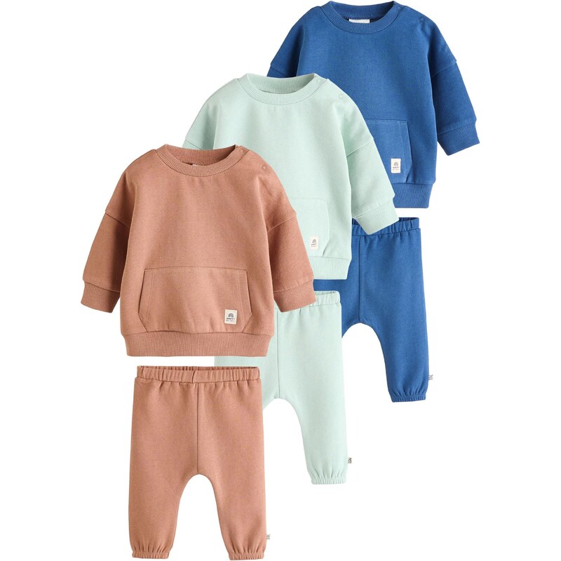 Next Set béžová / modrá / pastelovo zelená 65657124