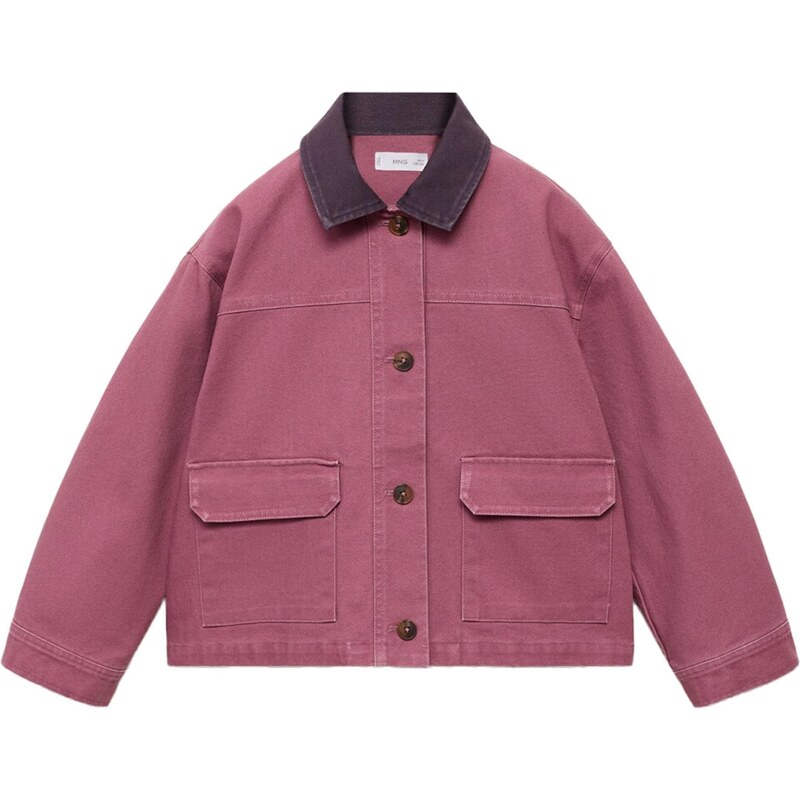 MANGO KIDS Prechodná bunda Gaby baklažánová / purpurová 65372972