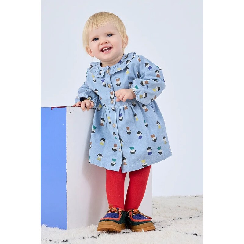 Dievčenské bavlnené šaty Bobo Choses Game Pawns 64802732