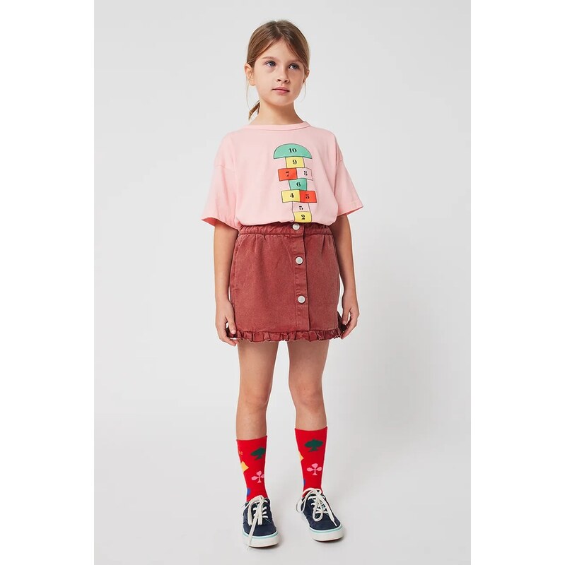 Dievčenská bavlnená sukňa Bobo Choses Tic Tac Toe 64802766