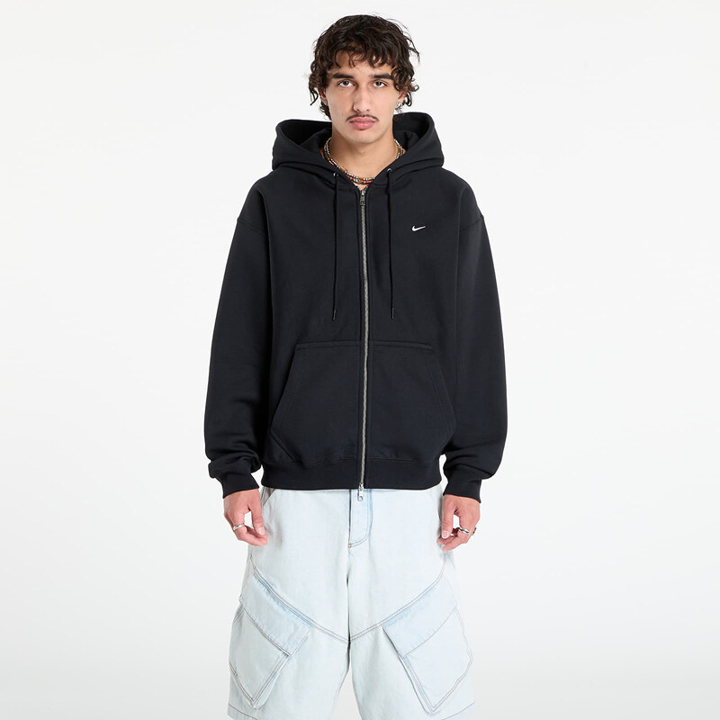 Mikina Nike Solo Swoosh Mens Full-Zip Fleece Hoodie Black/ Black/ 64727072