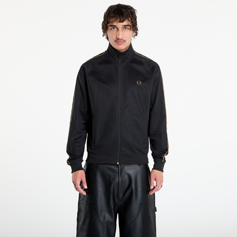 Mikina FRED PERRY Contrast Tape Track Jacket Black/ Shadedston M 64797777