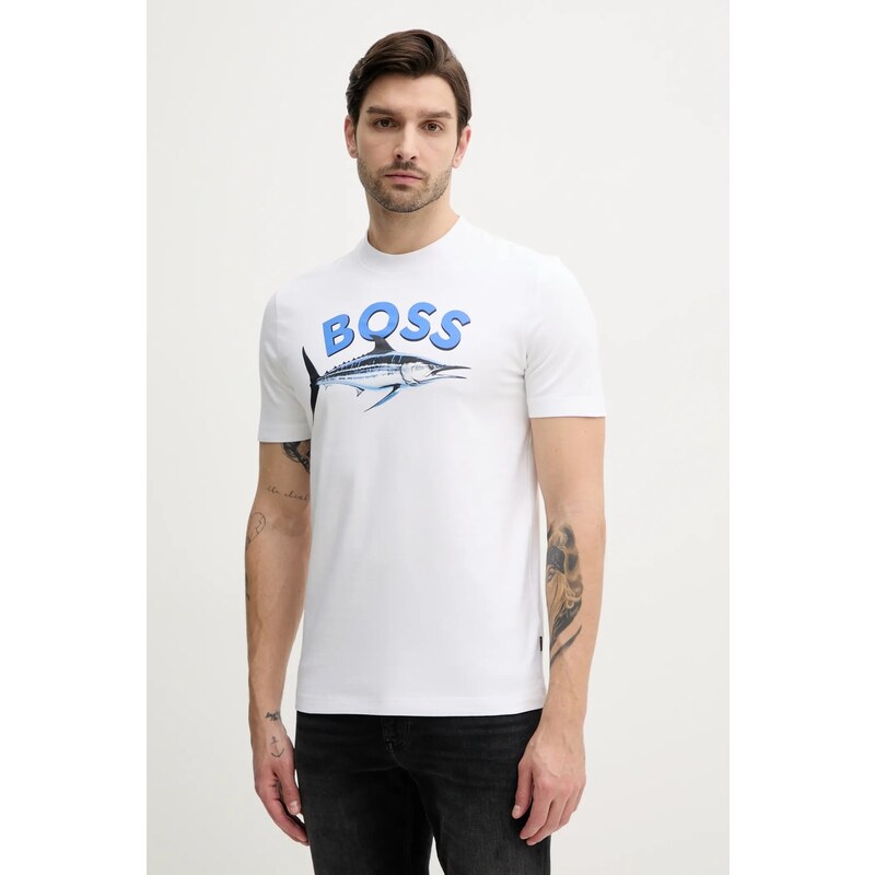 Bavlnené tričko BOSS Orange 62398720