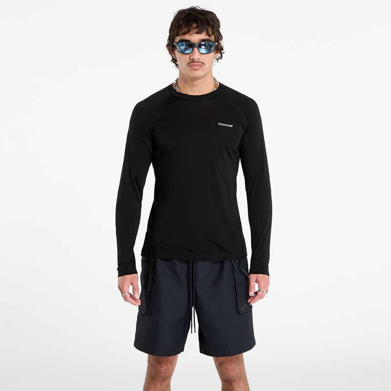 Tričko NNormal Mens Merino Long Sleeve T-shirt Black XL 64810916