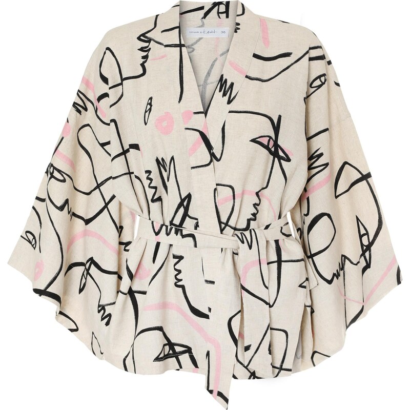 TATUUM Kimono béžová / ružová / čierna 65643103