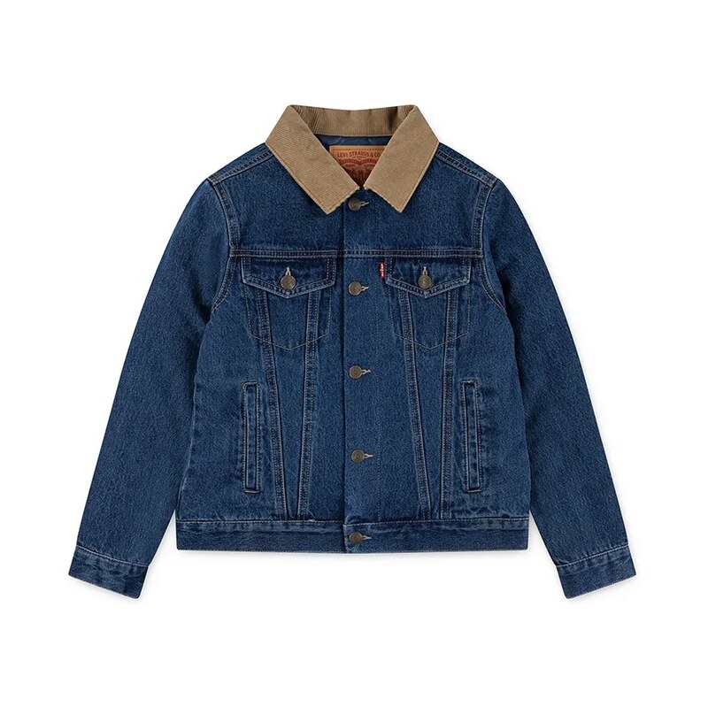 Detská rifľová bunda Levis QUILTED LINED TRUCKER 64816150