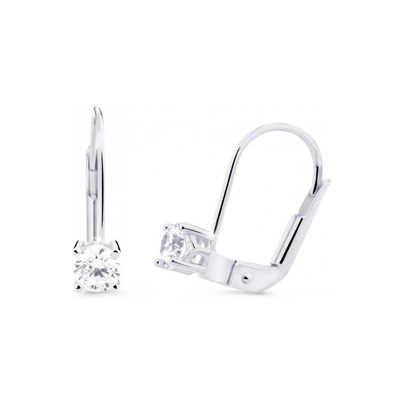 Cutie Jewellery Náušnice z bieleho zlata so zirkónmi Z8025-55-10-X-2 66580200