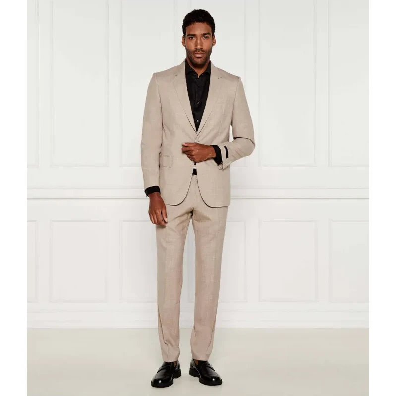 BOSS BLACK Vlnený oblek BECKHAM x Boss | Regular Fit | s prímesou 64123094