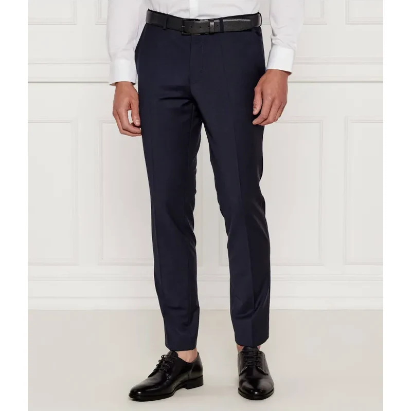 HUGO vlnené nohavice hestenm204x | extra slim fit 43427644