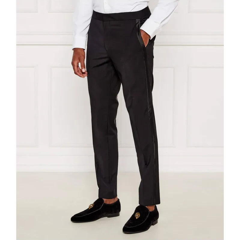 HUGO vlnené nohavice hesten224e1x | extra slim fit 43427700