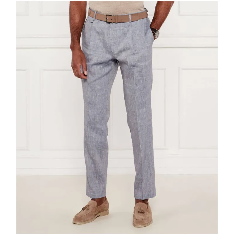 Windsor Ľanové chino nohavice Silvi | Shaped fit | s prímesou vlny 63397065