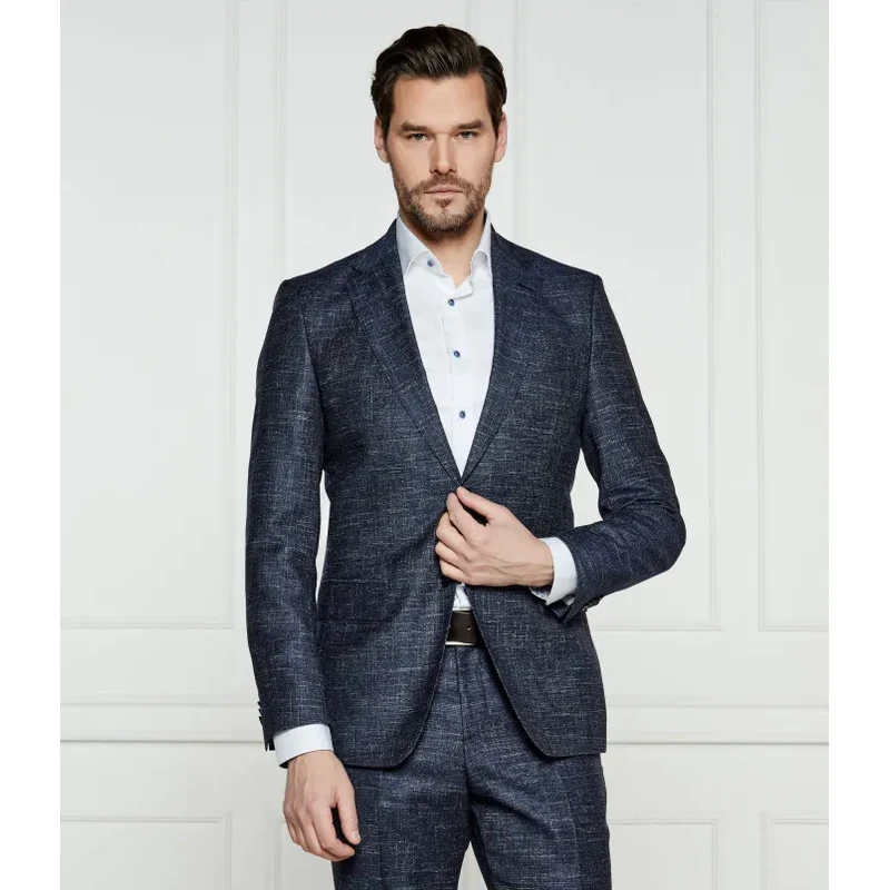 BOSS BLACK Vlnená sako H-Hutson-251 | Slim Fit | s prímesou ľanu 61833582