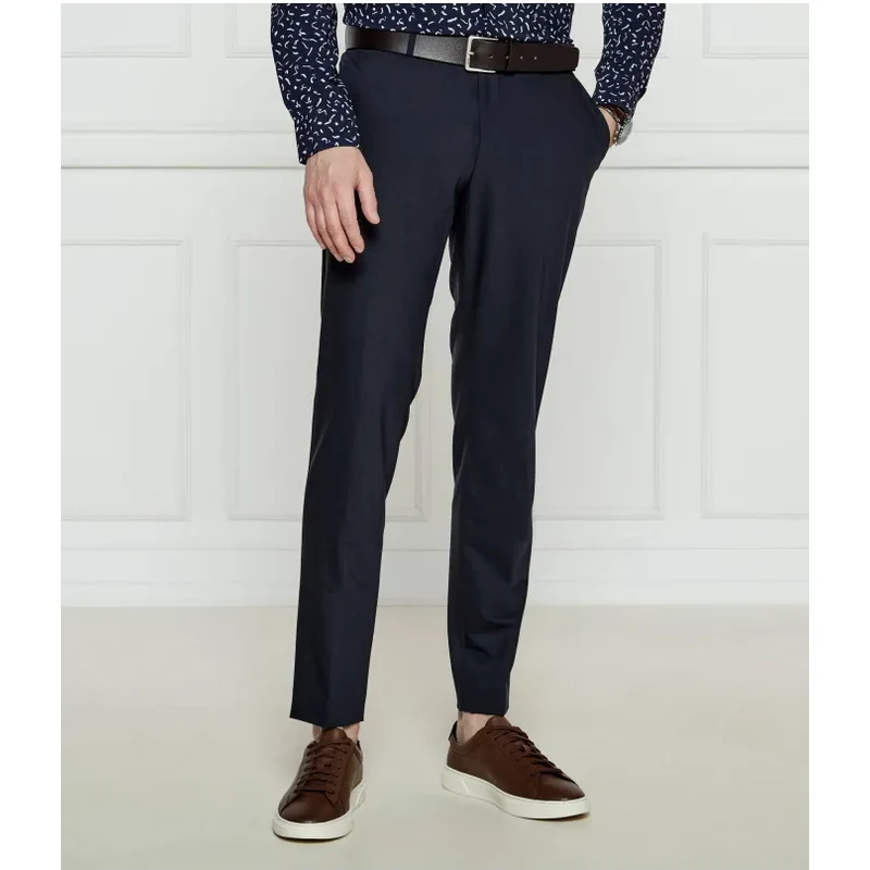 BOSS BLACK Nohavice P-Genius-CW-WG-251 | Slim Fit | s prímesou vlny 61779594