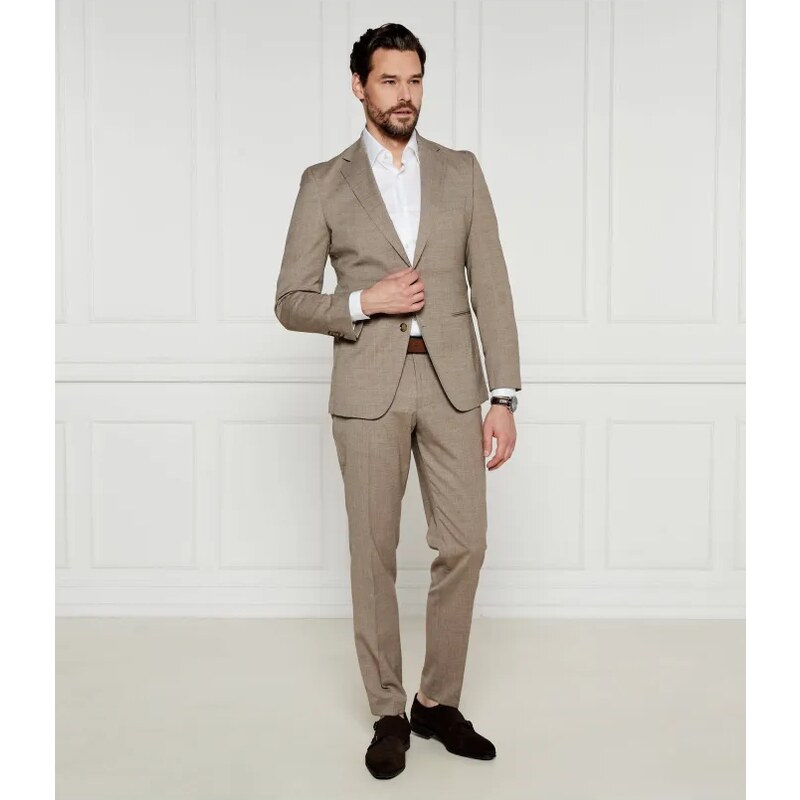 BOSS BLACK Oblek C-Huge-2Pcs-241 | Slim Fit | s prímesou vlny 61833637