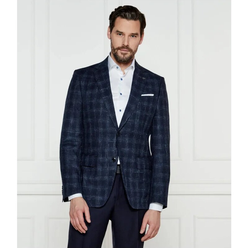 BOSS BLACK Vlnená sako H-Hutson-233 | Slim Fit | s prímesou ľanu 61833642