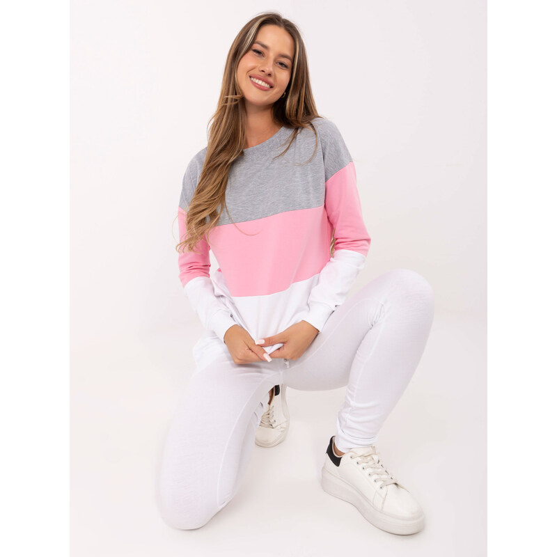 RUE PARIS Šedo-ružová súprava Sandra RV-KMPL-5971.05-grey-pink 57947490