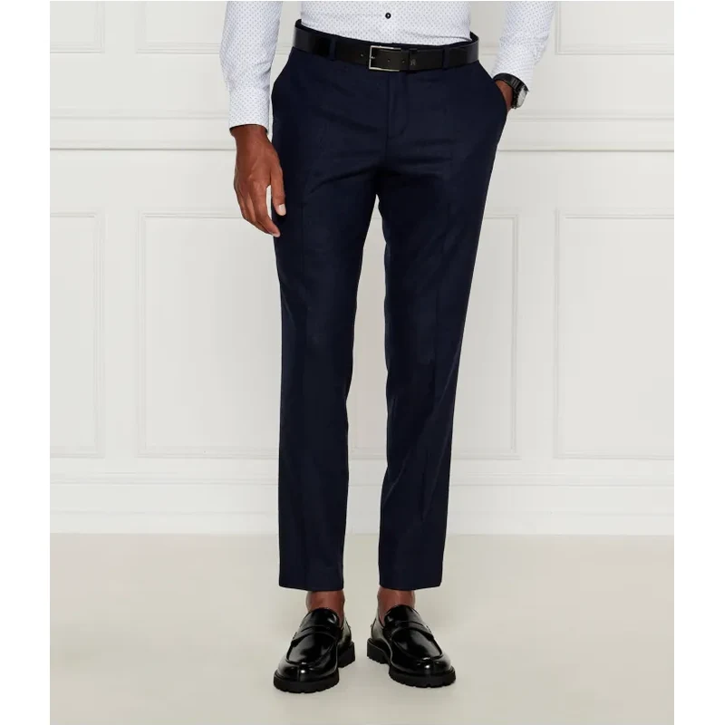 BOSS BLACK Nohavice P-Genius | Slim Fit | s prímesou vlny 57302175