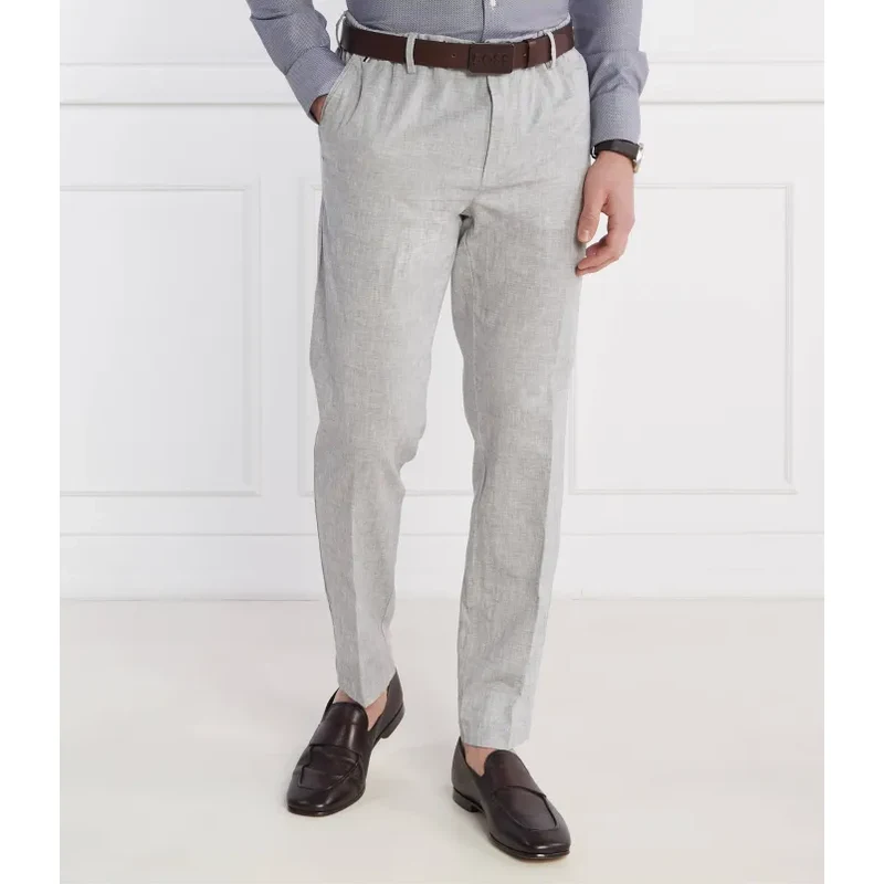 BOSS BLACK Nohavice Kane-DS | Tapered fit | s prímesou ľanu 50336489