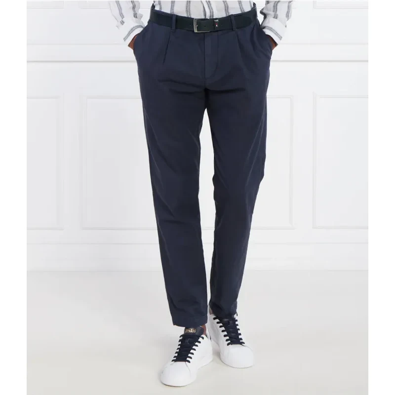 Tommy Hilfiger Nohavice HARLEM | Slim Fit | s prímesou ľanu 50203529