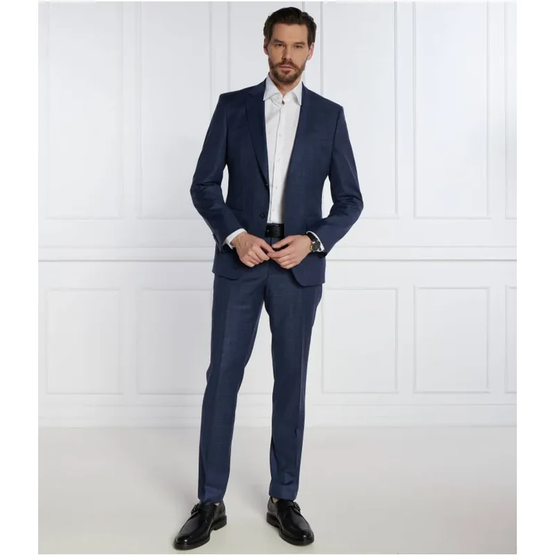 BOSS BLACK Vlnený oblek H-Huge-2Pcs-224 | Slim Fit 49927178