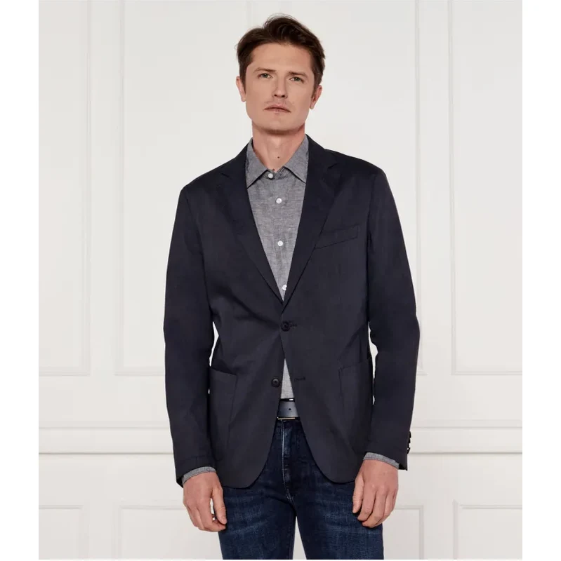 BOSS BLACK Ľanová sako P-Hanry-WG-241 | Slim Fit 49240745