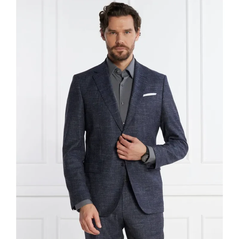 BOSS BLACK Vlnený sako H-Hutson-233 | Slim Fit | s prímesou ľanu 47257350