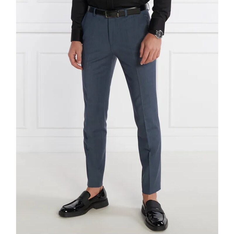 HUGO Chino nohavice Hesten232X | Slim Fit | s prímesou vlny 62558371