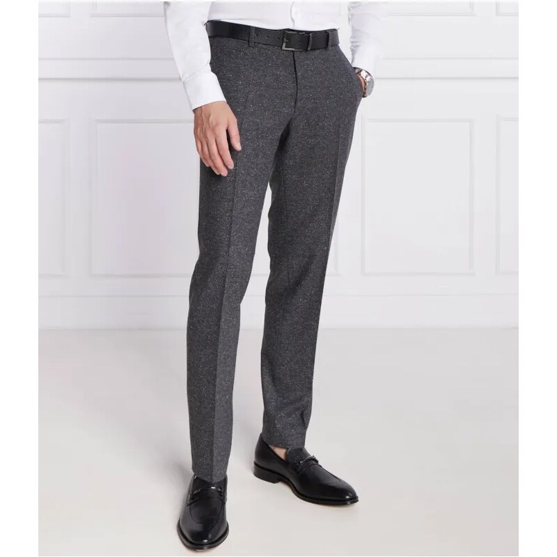 BOSS BLACK Vlnené nohavice H-Genius-224 | Slim Fit | s prímesou 46693748
