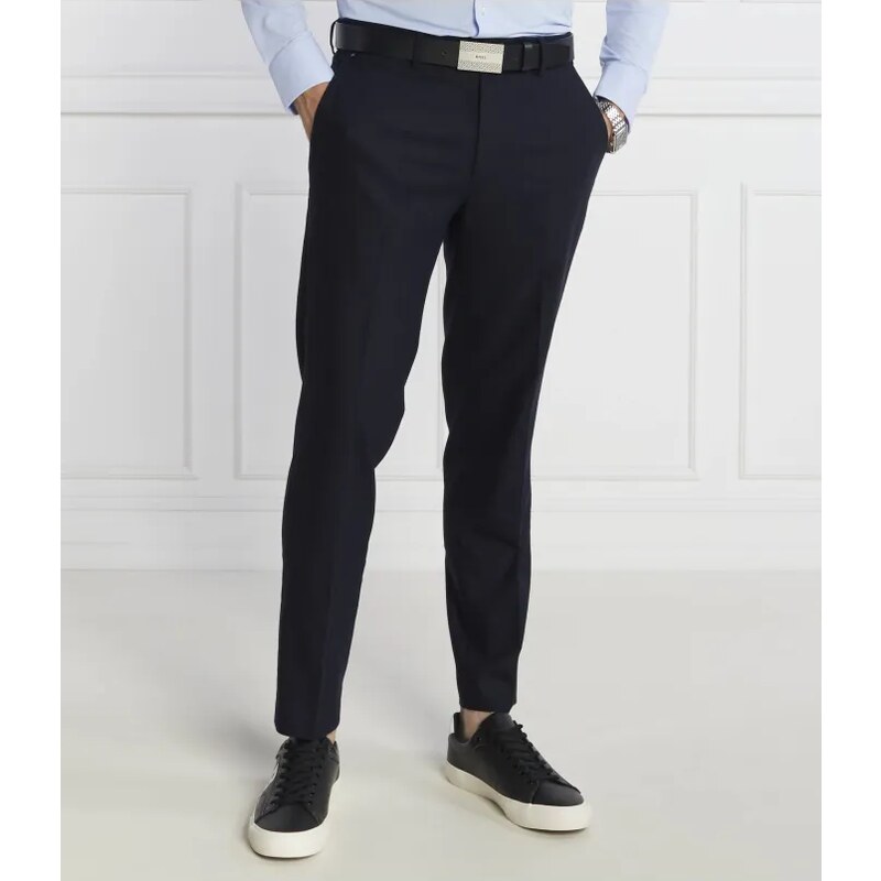 BOSS BLACK Nohavice P Genius CW | Slim Fit | s prímesou vlny 45355034